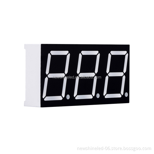 0.39 Inch Red 7 Segment 3 Digit LED Display with RGB Controller IC DIP